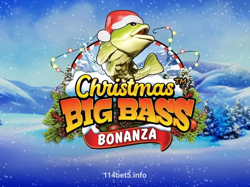Christmas Big Bass Bonanza slot game on 114bet